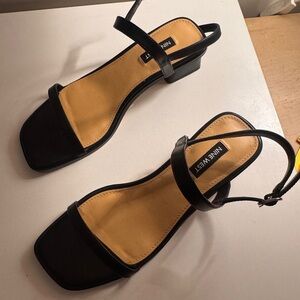 Nine West Black Strappy Sandals